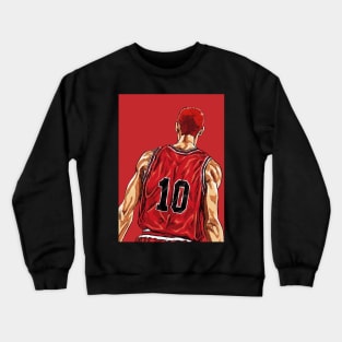 Slam Dunk Hanamichi Sakuragi vector Crewneck Sweatshirt